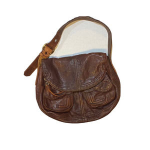 Lucky Brand Genuine Leather Brown Handbag Purse Adjustable Strap NWOT